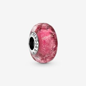 Charm Pandora Moments Murano Màu Hồng Lượn Sóng