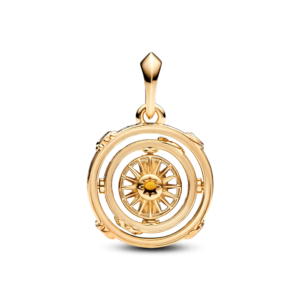 Charm Treo Project House Mạ Vàng 14K Đĩa Quay Thiên Văn