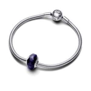 Alternative view of Charm Murano Pandora Moments Màu Xanh Thẫm Góc Cạnh