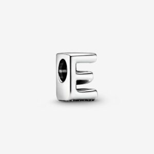 Charm Pandora Moments Bạc Hình Chữ E