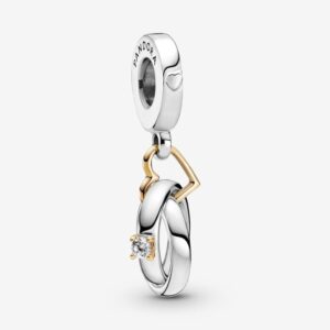 Charm Pandora Moments Bạc Cặp Nhẫn Cưới
