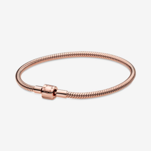 Vòng Pandora Moments Mạ Vàng Hồng 14k Khóa Trụ Ngắn