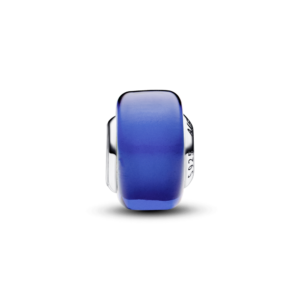 Alternative view of Charm Pandora Moments Bạc Murano Mini Xanh Dương