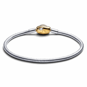 Alternative view of Vòng Mềm Mạ Vàng 14K Khóa Rắn Uốn Lượn Độc Đáo