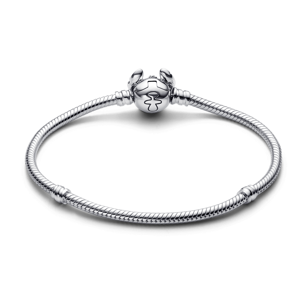 Alternative view of Vòng Tay Bạc Disney x Pandora Khóa Stitch Xanh