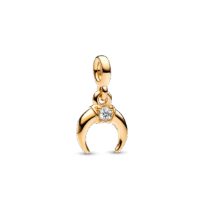 Charm Treo Mạ Vàng 14K Mắt Trăng Lưỡi Liềm