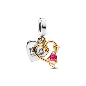Charm Pandora Moments Mạ Vàng 14K Hình Trái Tim Nút Thắt