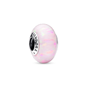 Charm Murano Pandora Moments Đá Opal Màu Hồng Lấp Lánh