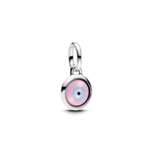 Charm Murano Mắt Hộ Mệnh Màu Hồng