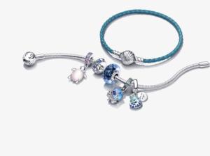 Alternative view of Charm Pandora Moments Bạch Tuộc Đá Murano Xanh