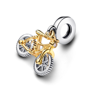 Alternative view of Charm Treo Pandora Moments Mạ Vàng 14k Xe Đạp Đính Đá Trong Suốt