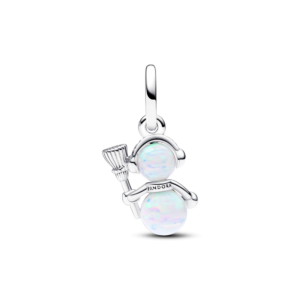 Alternative view of Charm Treo Pandora Moments Bạc Người Tuyết Đá Opal