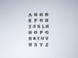 Alternative view of Charm Pandora Moments Chữ N