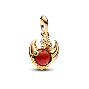 Charm Treo Pandora Project House Mạ Vàng 14K Biểu Tượng Rồng Vàng