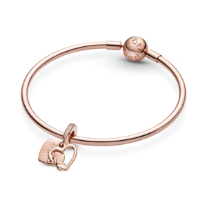 Alternative view of Charm Treo Pandora Moments Mạ Vàng Hồng 14K Thông Điệp "Love You"
