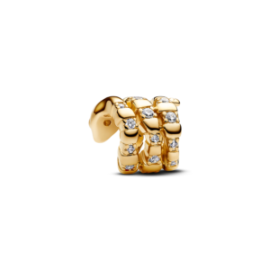 Alternative view of Charm Mạ Vàng 14K Thiết Kế Con Rắn Đính Đá