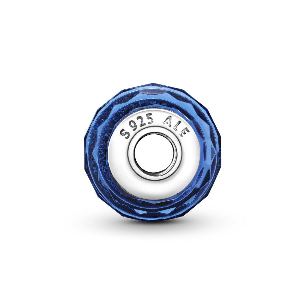 Charm Bạc Murano Xanh Bầu Trời Đêm Huyền Bí - Ảnh 2