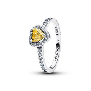 Nhẫn Bạc Pandora Timeless Hứa Hẹn Tình Đầu (Trái Tim Vàng)